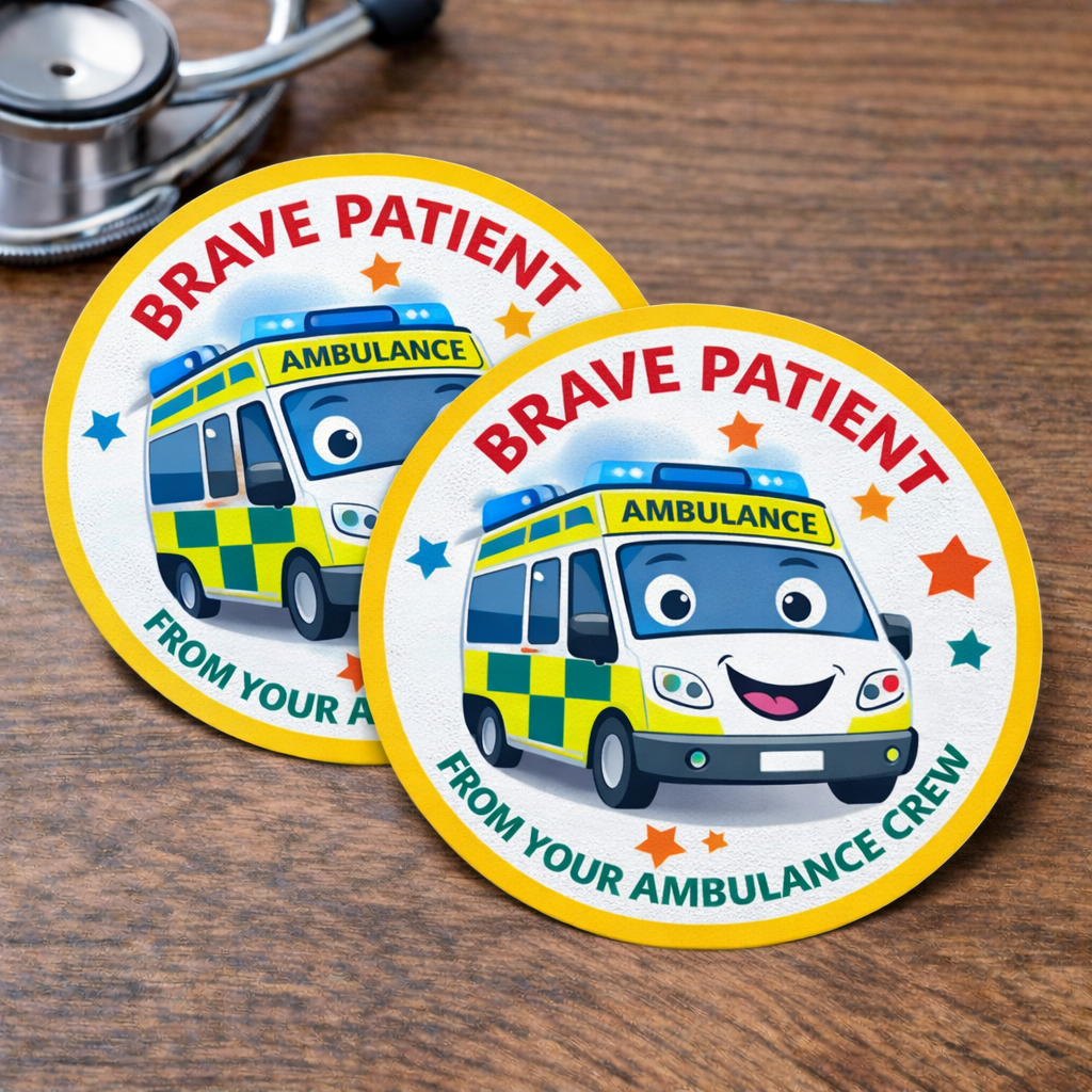 Personalised Ambulance Crew Child Reassurance Stickers - Image 2