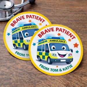 Personalised Ambulance Crew Child Reassurance Stickers